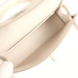Hermès Kelly Sellier 20 Craie Epsom Accastillage Électrum