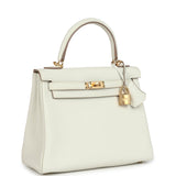 Hermès Kelly Retourné 25 Mushroom Togo Accastillage Doré