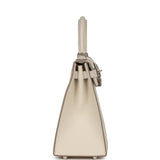 Hermès Kelly Sellier 28 Craie Epsom Métal palladié