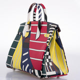 Hermes Birkin 25 "One Two Three And Away We Go!" Limited Edition By Nigel Peak Multicolor Swift Leather - 2018, C
