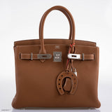 Hermès Birkin 30 Gold Togo avec finitions Palladium - 2020, Y