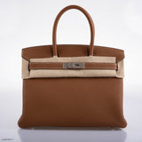 Hermès Birkin 30 Gold Togo avec finitions Palladium - 2020, Y