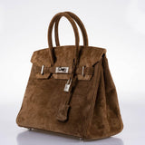 Hermès Birkin 30 Daim Veau Doblis Or Bijouterie Palladium - 2008, L Carré