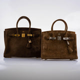 Hermès Birkin 30 Daim Veau Doblis Or Bijouterie Palladium - 2008, L Carré