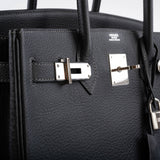 Hermes Birkin 30 Graphite Buffalo avec Accastillage Palladium - 2005, Cachet I