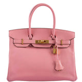 Hermès Birkin 30 HSS Rose Confetti Chevre Doré - 2015, T