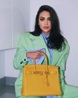 Hermès Birkin 30 Jaune Ambre Togo Accastillage Doré - 2018, C