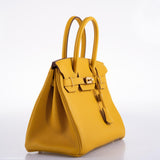 Hermès Birkin 30 Jaune Ambre Togo Accastillage Doré - 2018, C