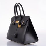 Hermès Birkin 30 Sellier Cuir Monsieur Noir Finition Dorée - 2020, Y