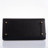 Hermès Birkin 30 Sellier Cuir Monsieur Noir Finition Dorée - 2020, Y