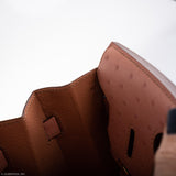 Hermes Birkin 30 Terre Cuite Autruche Finition Or - 2020, Y