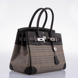 Hermes Birkin 30 Togo Et Laine Écossaise Laineuse Quincaillerie Palladium - 2006, J Carré