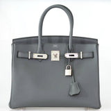 Hermès Birkin 30 Vert Amande Epsom avec accastillage Palladium - 2019, D