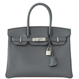 Hermès Birkin 30 Vert Amande Epsom avec accastillage Palladium - 2021, Z
