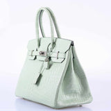 Hermès Birkin 30 Vert D'Eau Alligator Mat Palladium - 2019, D
