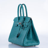 Hermès Birkin 30 Vert Vérone Autruche Accastillage Palladium - 2020, Y