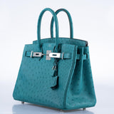 Hermès Birkin 30 Vert Vérone Autruche Accastillage Palladium - 2020, Y