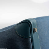 Hermes Birkin 32 HAC Denim & Blue Jean Gulliver Leather Palladium Hardware