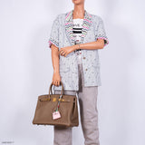 Hermes Birkin 35 Beige de Weimar Jonathan avec accastillage doré - 2020, Y