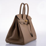 Hermes Birkin 35 Beige de Weimar Jonathan avec accastillage doré - 2020, Y