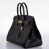 Hermès Birkin 35 Chevre De Coromandel Noir avec Accastillage Doré - 2019, D
