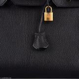 Hermès Birkin 35 Chevre De Coromandel Noir avec Accastillage Doré - 2019, D