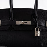 Hermes Birkin 35 Noir Togo Palladium - 2003, Carré G