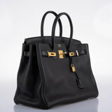 Hermès Birkin 35 Cuir Togo Noir avec Accastillage Doré - 2017, A