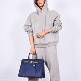 Hermès Birkin 35 Bleu Saphir Epsom avec Accastillage Doré - 2016, X