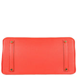 Hermès Birkin 35 Capucine Cuir Togo Bijouterie Dorée - 2011, Carré O