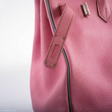 Hermès Birkin 35 HSS 5P Rose Bubblegum & Céleste Togo Palladium - 2011, Carré O