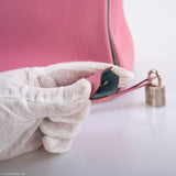 Hermès Birkin 35 HSS 5P Rose Bubblegum & Céleste Togo Palladium - 2011, Carré O