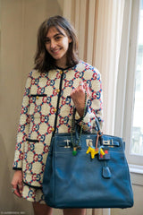 Hermès Birkin 40 HAC Bleu Thalassa Togo & Surpiqûres Blanches Accastillage Palladium - 2003, G Carré