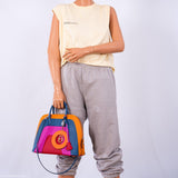 Sac Hermès Bolide 1923 30 Rainbow "Sunset" en cuir Epsom avec finitions palladium - 2020, Y