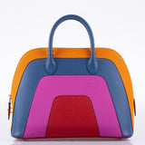 Sac Hermès Bolide 1923 30 Rainbow "Sunset" en cuir Epsom avec finitions palladium - 2020, Y