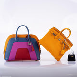 Sac Hermès Bolide 1923 30 Rainbow "Sunset" en cuir Epsom avec finitions palladium - 2020, Y
