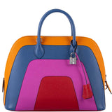 Sac Hermès Bolide 1923 30 Rainbow "Sunset" en cuir Epsom avec finitions palladium - 2020, Y