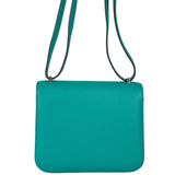 Hermès Constance 18 Bleu Paon Verso Menthe Epsom Palladium - 2017, A