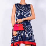 Hermes Kelly 20 Mini II Sellier Tricolore Rose Extreme, Rouge de Coeur, Bleu Zanzibar Epsom Palladium - 2021, Z