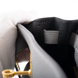 Hermès Kelly 28 HSS Retourne Gris Mouette Togo & Intérieur Noir Bijouterie Or Palladium - 2016, X