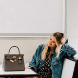 Hermes Kelly 28 Retourné Étain Cuir Togo Finition Dorée
