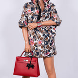 Hermès Kelly 32 Rouge Casaque cuir Epsom Métal argenté Palladié - 2014, R
