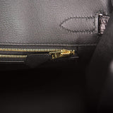Hermès Birkin 30cm Alligator Mat Noir Accastillage Doré