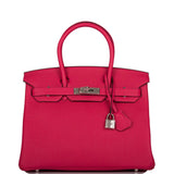 Hermès Birkin 30cm Framboise Togo Finitions Palladium