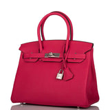 Hermès Birkin 30cm Framboise Togo Finitions Palladium