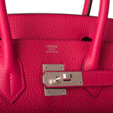 Hermès Birkin 30cm Framboise Togo Finitions Palladium