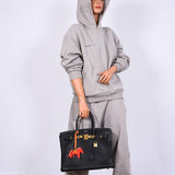 Hermes Birkin 35 Black Clemence Leather Gold Hardware - Square N