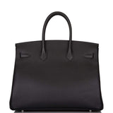 Hermès Birkin 35 Cuir Epsom Noir Bijouterie Palladium