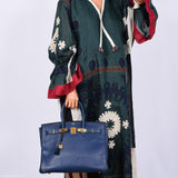 Hermès Birkin 35 Bleu Saphir cuir Ardennes accastillage doré - Cercle Z