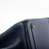 Hermès Birkin 35 Bleu Saphir cuir Ardennes accastillage doré - Cercle Z
